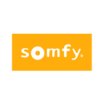 A yellow box with the word somfy on it.